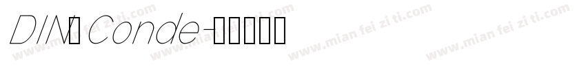 DIN Conde字体转换